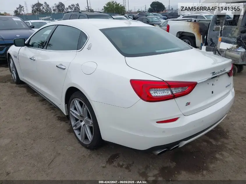 2015 Maserati Quattroporte S Q4 VIN: ZAM56RRA4F1141365 Lot: 42422047