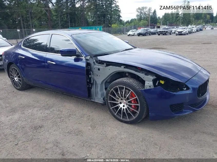 2015 Maserati Quattroporte Gts VIN: ZAM56PPA5F1141415 Lot: 42553885