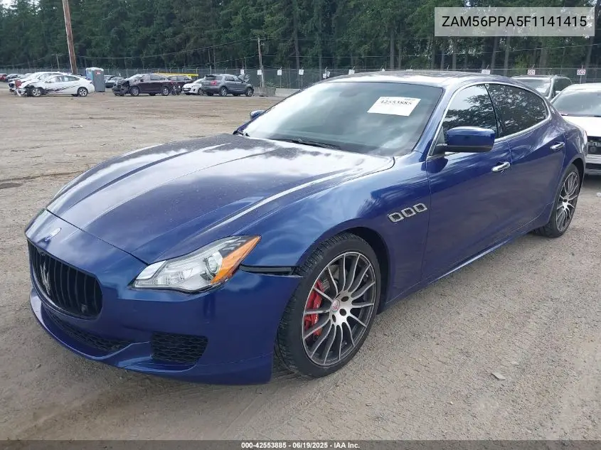 2015 Maserati Quattroporte Gts VIN: ZAM56PPA5F1141415 Lot: 42553885