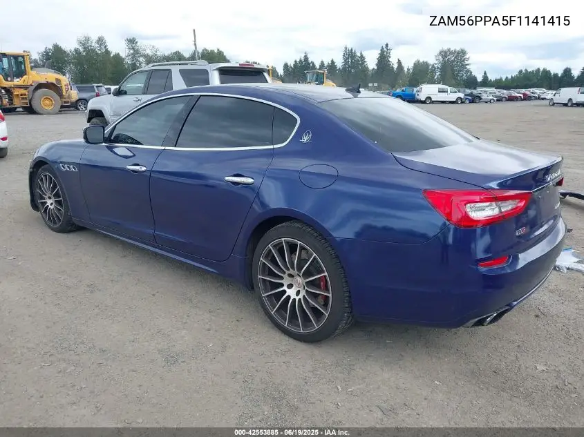 2015 Maserati Quattroporte Gts VIN: ZAM56PPA5F1141415 Lot: 42553885
