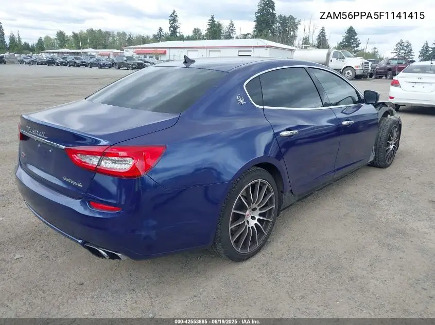 2015 Maserati Quattroporte Gts VIN: ZAM56PPA5F1141415 Lot: 42553885