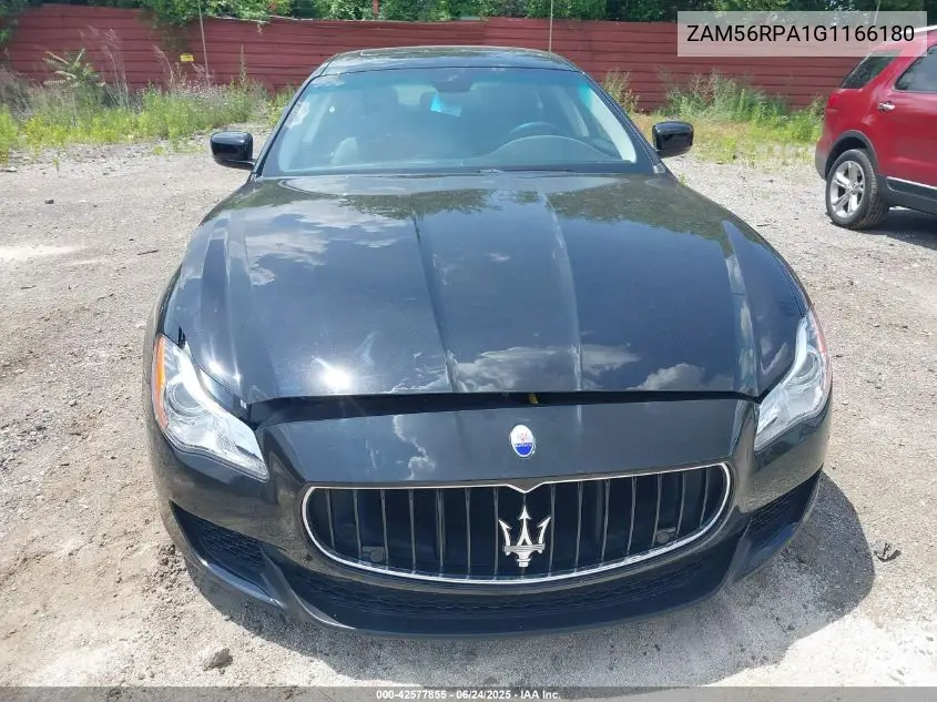 2016 Maserati Quattroporte S VIN: ZAM56RPA1G1166180 Lot: 42577855