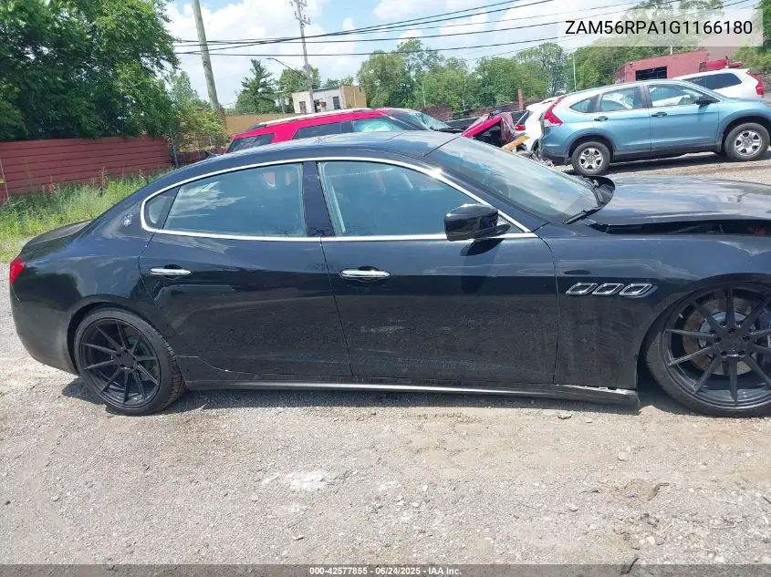 2016 Maserati Quattroporte S VIN: ZAM56RPA1G1166180 Lot: 42577855