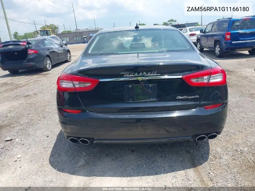 2016 Maserati Quattroporte S VIN: ZAM56RPA1G1166180 Lot: 42577855