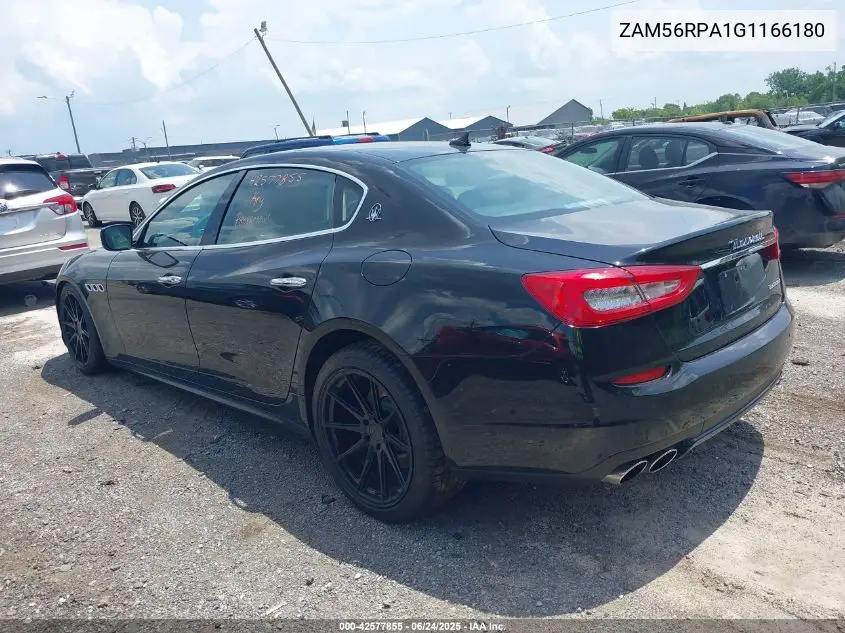 2016 Maserati Quattroporte S VIN: ZAM56RPA1G1166180 Lot: 42577855