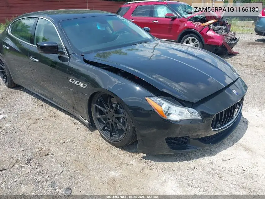 2016 Maserati Quattroporte S VIN: ZAM56RPA1G1166180 Lot: 42577855