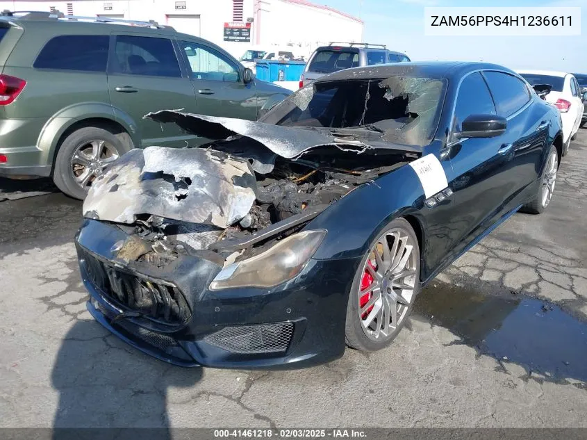 2017 Maserati Quattroporte Gts Gransport VIN: ZAM56PPS4H1236611 Lot: 41461218