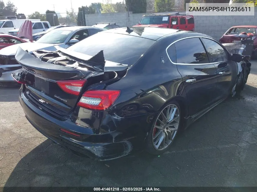 2017 Maserati Quattroporte Gts Gransport VIN: ZAM56PPS4H1236611 Lot: 41461218
