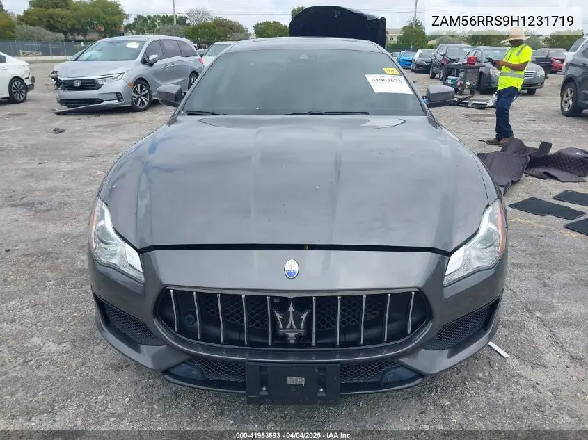 2017 Maserati Quattroporte S Q4 Gransport VIN: ZAM56RRS9H1231719 Lot: 41963693