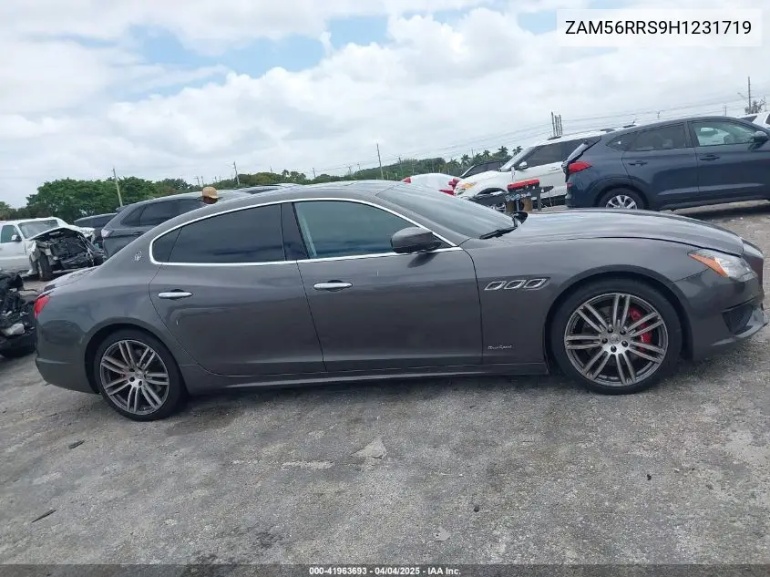 2017 Maserati Quattroporte S Q4 Gransport VIN: ZAM56RRS9H1231719 Lot: 41963693