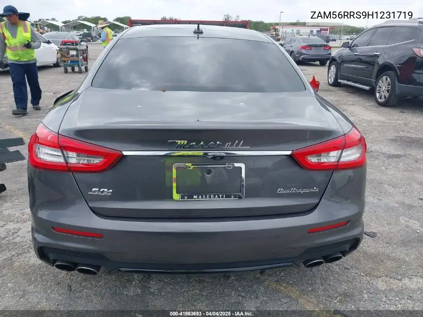 2017 Maserati Quattroporte S Q4 Gransport VIN: ZAM56RRS9H1231719 Lot: 41963693