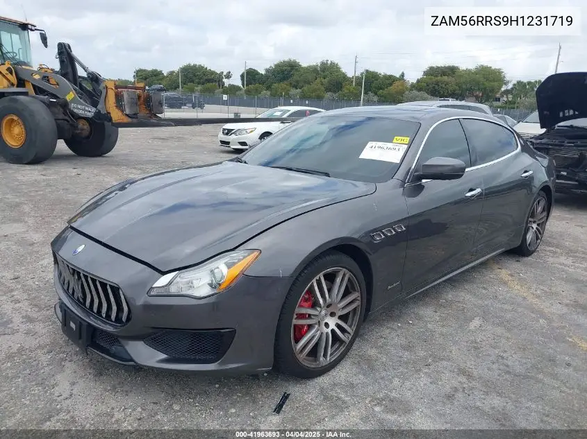 2017 Maserati Quattroporte S Q4 Gransport VIN: ZAM56RRS9H1231719 Lot: 41963693