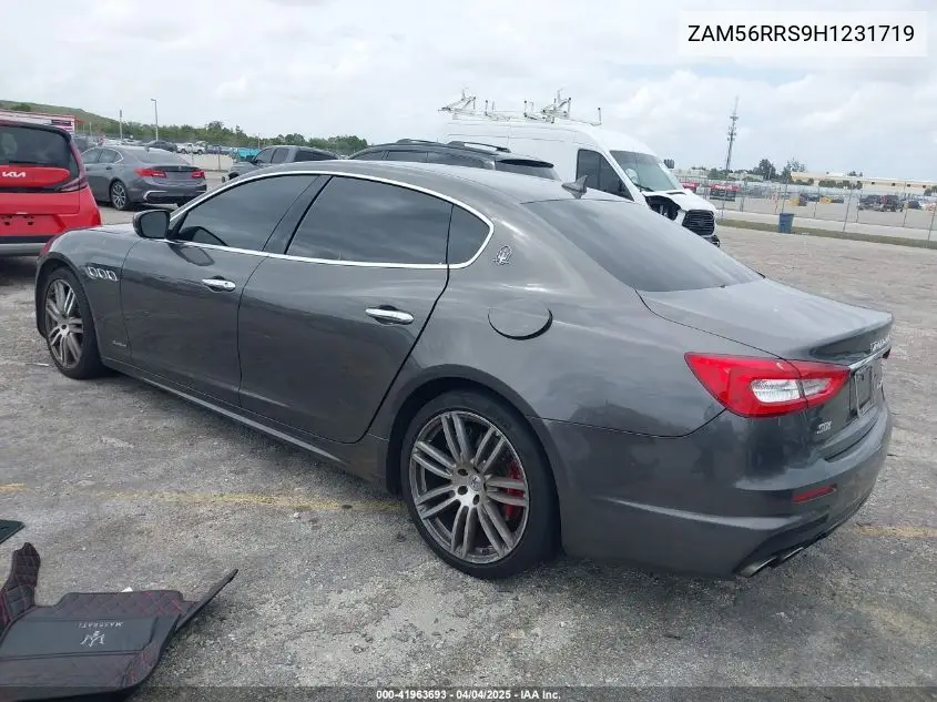 2017 Maserati Quattroporte S Q4 Gransport VIN: ZAM56RRS9H1231719 Lot: 41963693