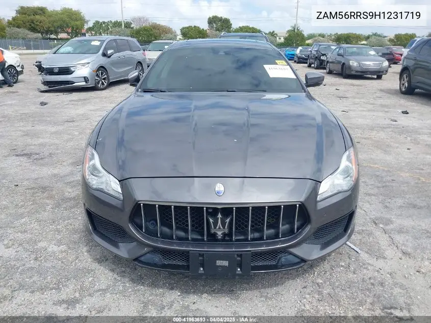 2017 Maserati Quattroporte S Q4 Gransport VIN: ZAM56RRS9H1231719 Lot: 41963693
