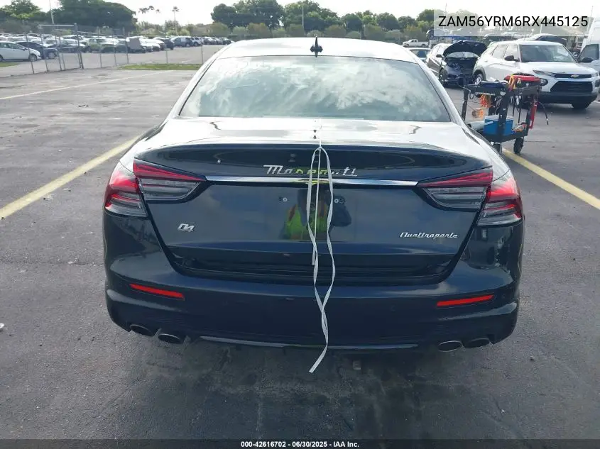 2024 Maserati Quattroporte Modena Ultima Q4 VIN: ZAM56YRM6RX445125 Lot: 42616702