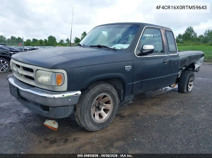 1994 Mazda B4000 Cab Plus VIN: 4F4CR16X0RTM59643 Lot: 41412836