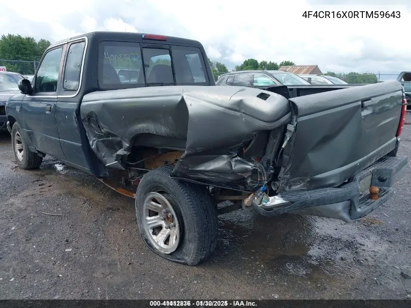 1994 Mazda B4000 Cab Plus VIN: 4F4CR16X0RTM59643 Lot: 41412836