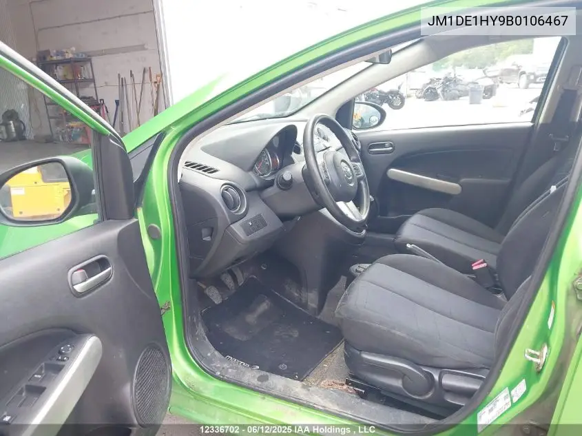 2011 Mazda Mazda2 VIN: JM1DE1HY9B0106467 Lot: 12336702