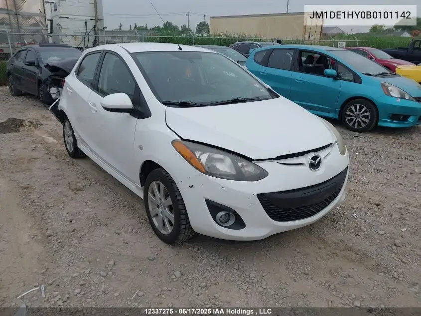 2011 Mazda Mazda2 Gs/Gx VIN: JM1DE1HY0B0101142 Lot: 12337275
