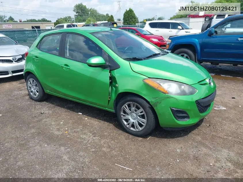 2011 Mazda Mazda2 VIN: JM1DE1HZ0B0129421 Lot: 42533302