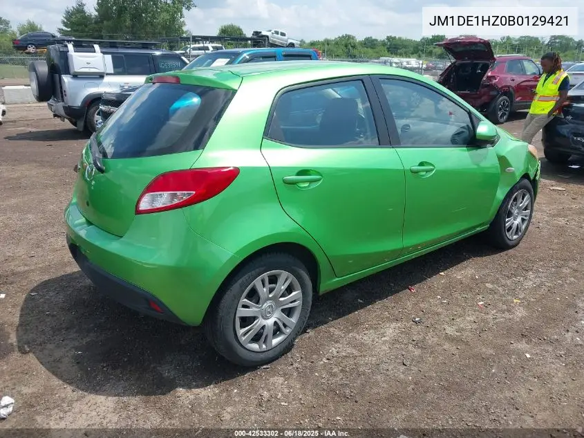 2011 Mazda Mazda2 VIN: JM1DE1HZ0B0129421 Lot: 42533302
