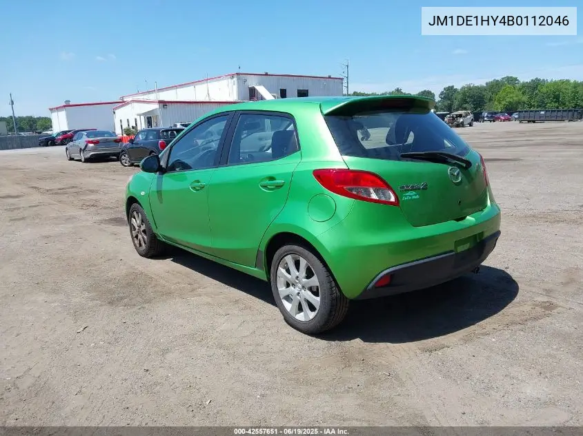 2011 Mazda Mazda2 Touring VIN: JM1DE1HY4B0112046 Lot: 42557651