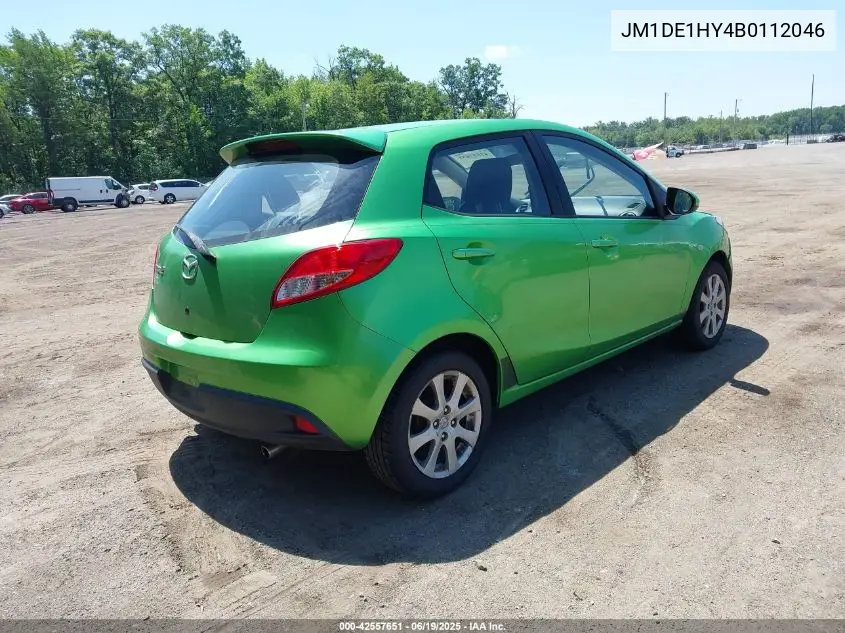 2011 Mazda Mazda2 Touring VIN: JM1DE1HY4B0112046 Lot: 42557651