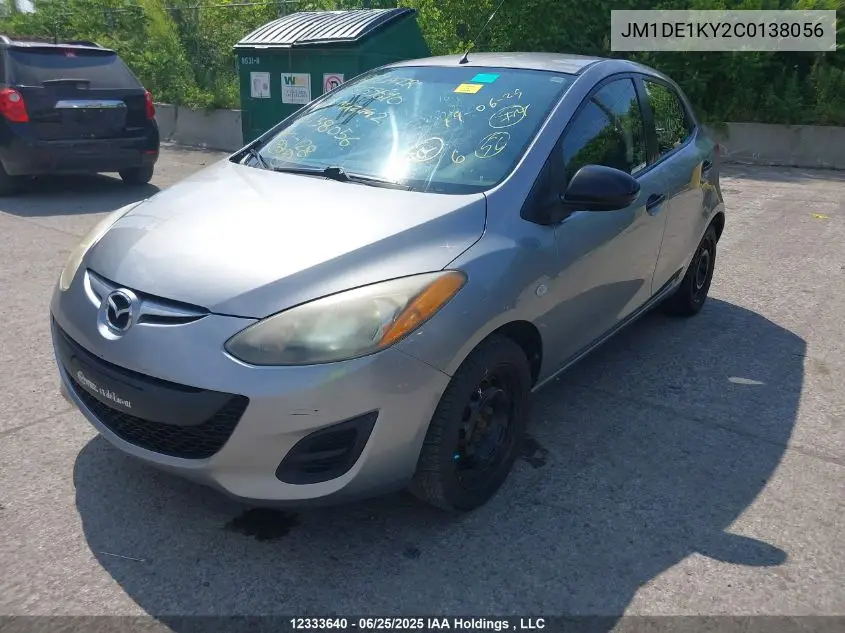 2012 Mazda Mazda2 VIN: JM1DE1KY2C0138056 Lot: 12333640