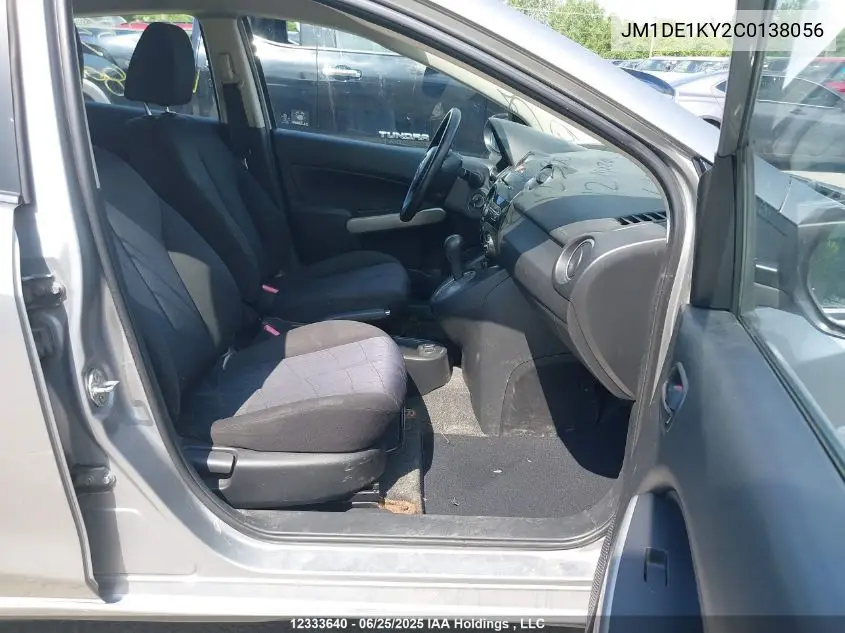 2012 Mazda Mazda2 VIN: JM1DE1KY2C0138056 Lot: 12333640
