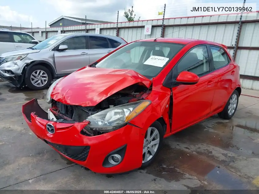 2012 Mazda Mazda2 Touring VIN: JM1DE1LY7C0139962 Lot: 42404537