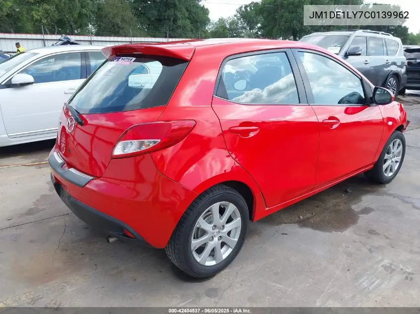2012 Mazda Mazda2 Touring VIN: JM1DE1LY7C0139962 Lot: 42404537