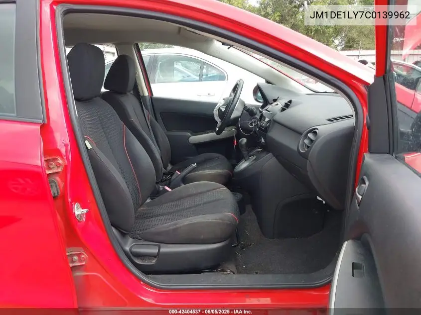 2012 Mazda Mazda2 Touring VIN: JM1DE1LY7C0139962 Lot: 42404537