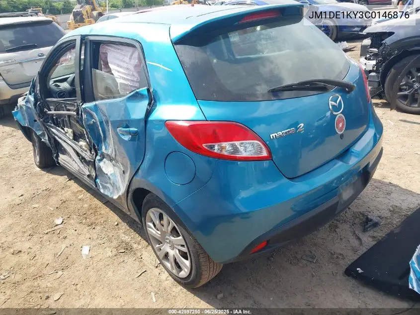 2012 Mazda Mazda2 Sport VIN: JM1DE1KY3C0146876 Lot: 42597250