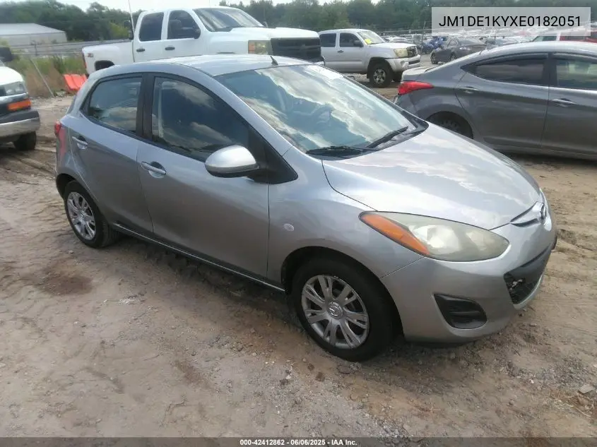 2014 Mazda Mazda2 Sport VIN: JM1DE1KYXE0182051 Lot: 42412862