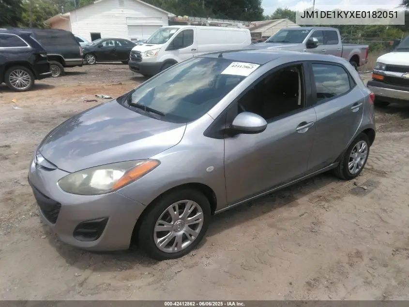2014 Mazda Mazda2 Sport VIN: JM1DE1KYXE0182051 Lot: 42412862