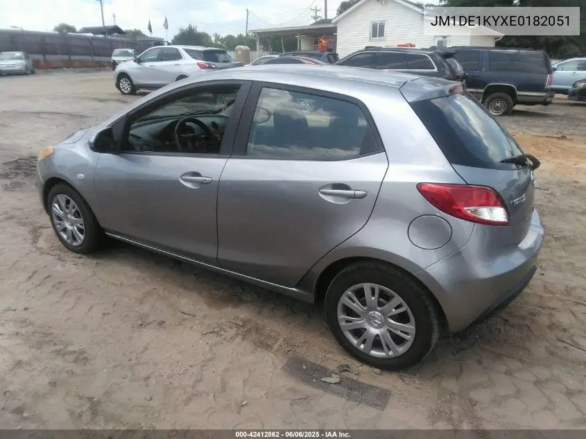 2014 Mazda Mazda2 Sport VIN: JM1DE1KYXE0182051 Lot: 42412862