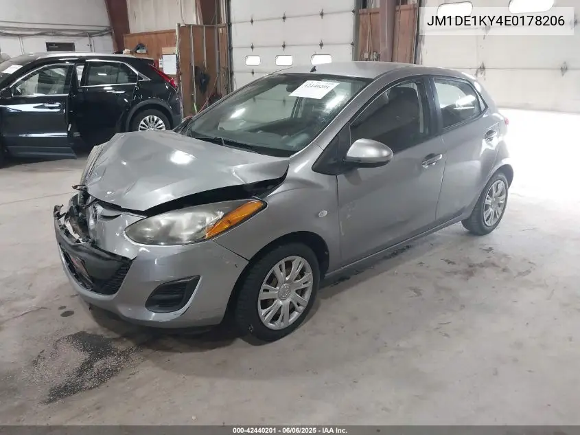 2014 Mazda Mazda2 Sport VIN: JM1DE1KY4E0178206 Lot: 42440201
