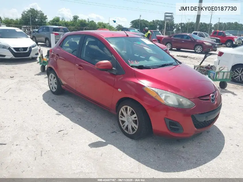 2014 Mazda Mazda2 Sport VIN: JM1DE1KY0E0187730 Lot: 42487167