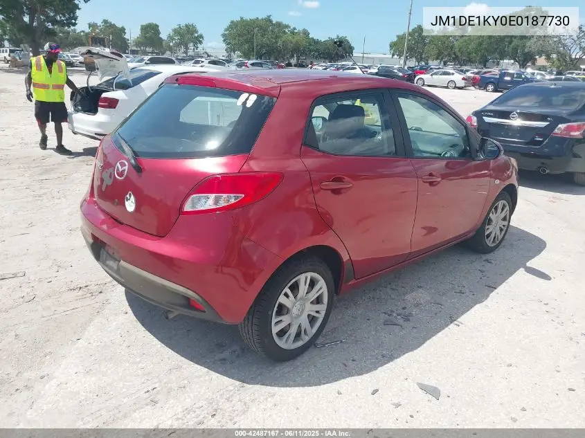 2014 Mazda Mazda2 Sport VIN: JM1DE1KY0E0187730 Lot: 42487167