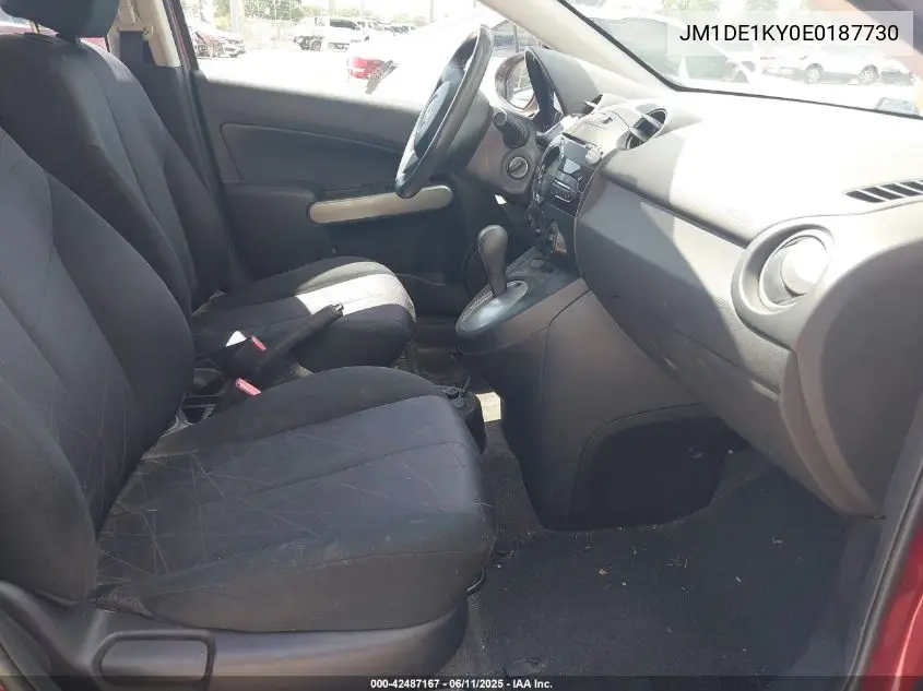 2014 Mazda Mazda2 Sport VIN: JM1DE1KY0E0187730 Lot: 42487167