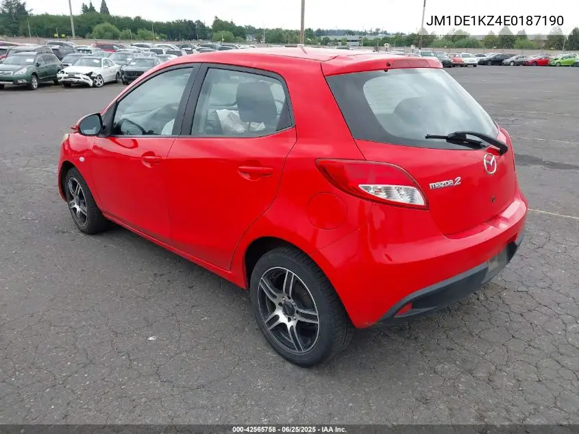 2014 Mazda Mazda2 Sport VIN: JM1DE1KZ4E0187190 Lot: 42565758