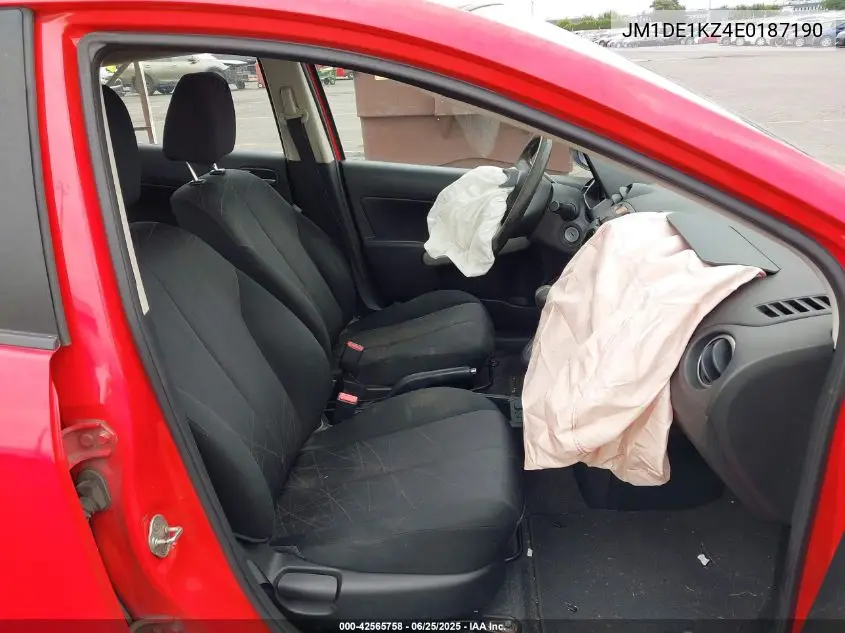 2014 Mazda Mazda2 Sport VIN: JM1DE1KZ4E0187190 Lot: 42565758