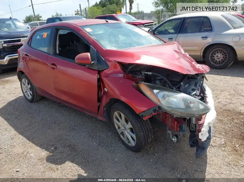 2014 Mazda Mazda2 Touring VIN: JM1DE1LY6E0171742 Lot: 42593449
