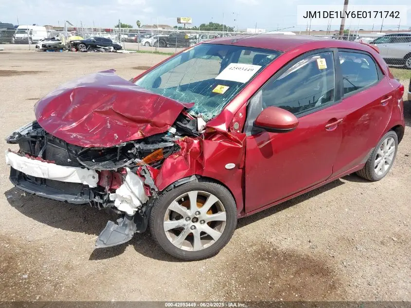 2014 Mazda Mazda2 Touring VIN: JM1DE1LY6E0171742 Lot: 42593449