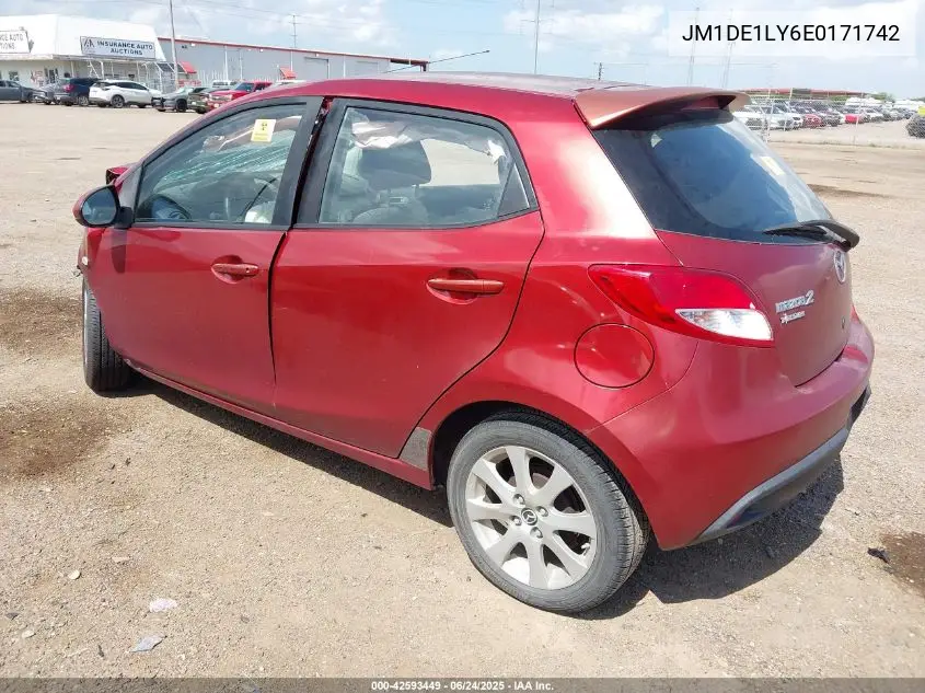 2014 Mazda Mazda2 Touring VIN: JM1DE1LY6E0171742 Lot: 42593449