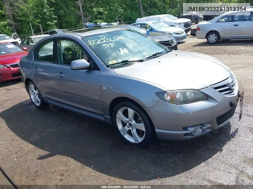 2005 Mazda Mazda3 S VIN: JM1BK323251313354 Lot: 42222699