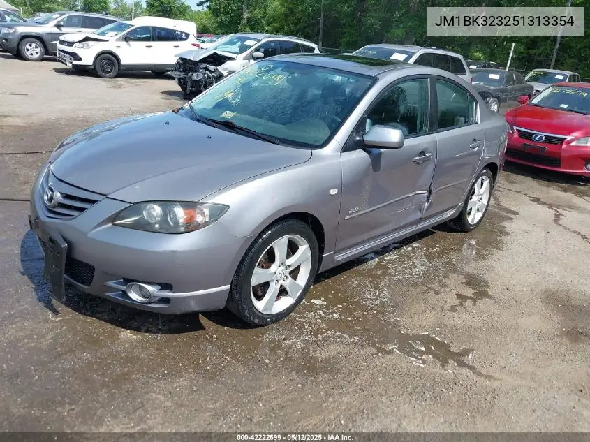 2005 Mazda Mazda3 S VIN: JM1BK323251313354 Lot: 42222699