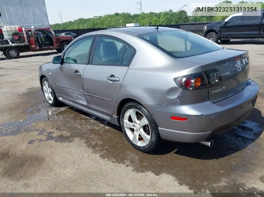 2005 Mazda Mazda3 S VIN: JM1BK323251313354 Lot: 42222699