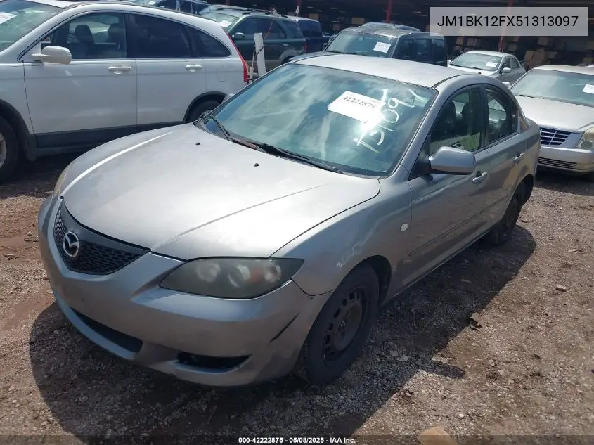 2005 Mazda Mazda3 I VIN: JM1BK12FX51313097 Lot: 42222875
