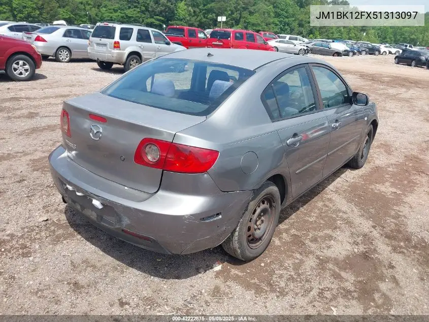 2005 Mazda Mazda3 I VIN: JM1BK12FX51313097 Lot: 42222875